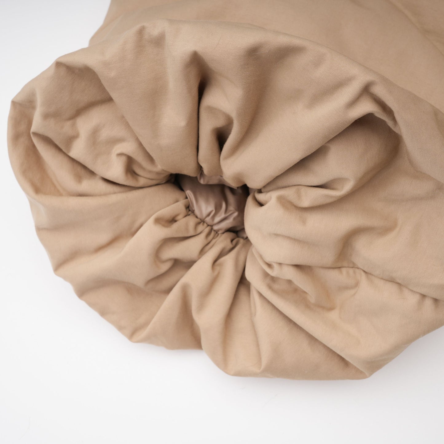 Ileana Khaki Fur Trim Bubble Down Jacket
