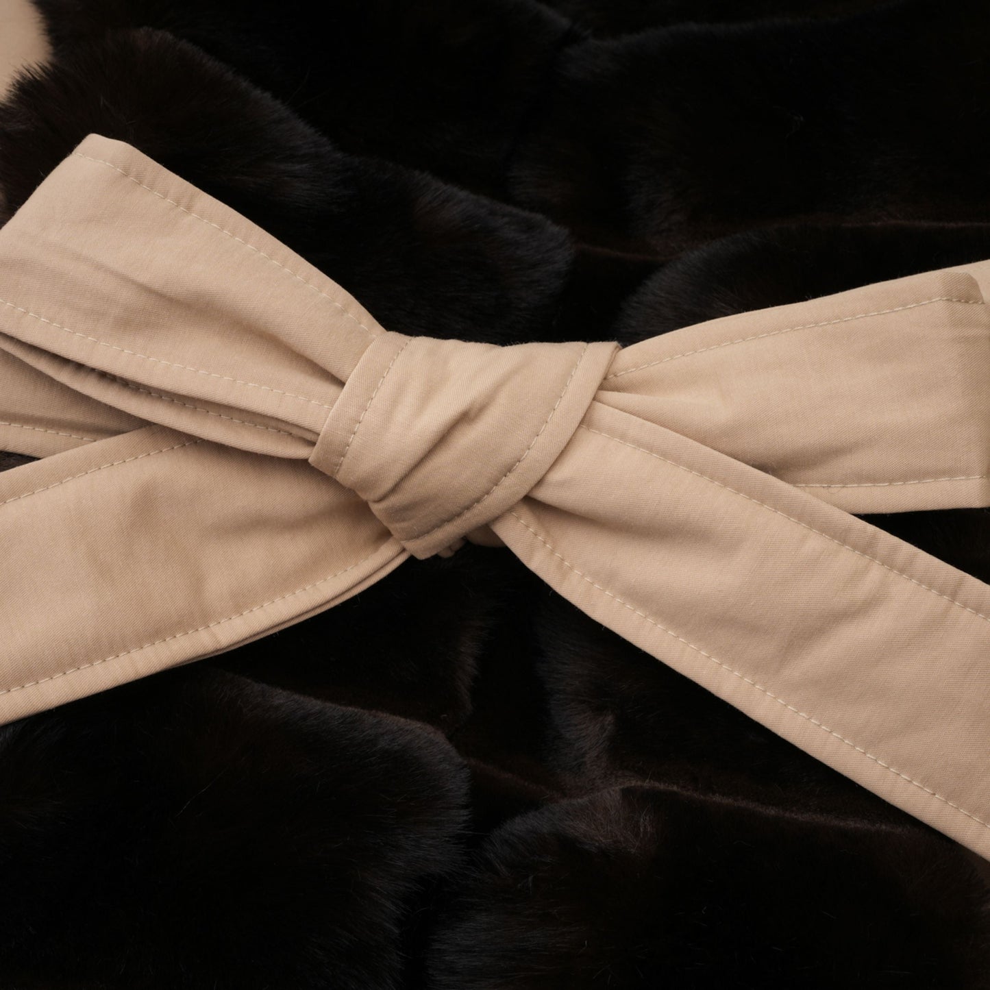 Ileana Khaki Fur Trim Bubble Down Jacket
