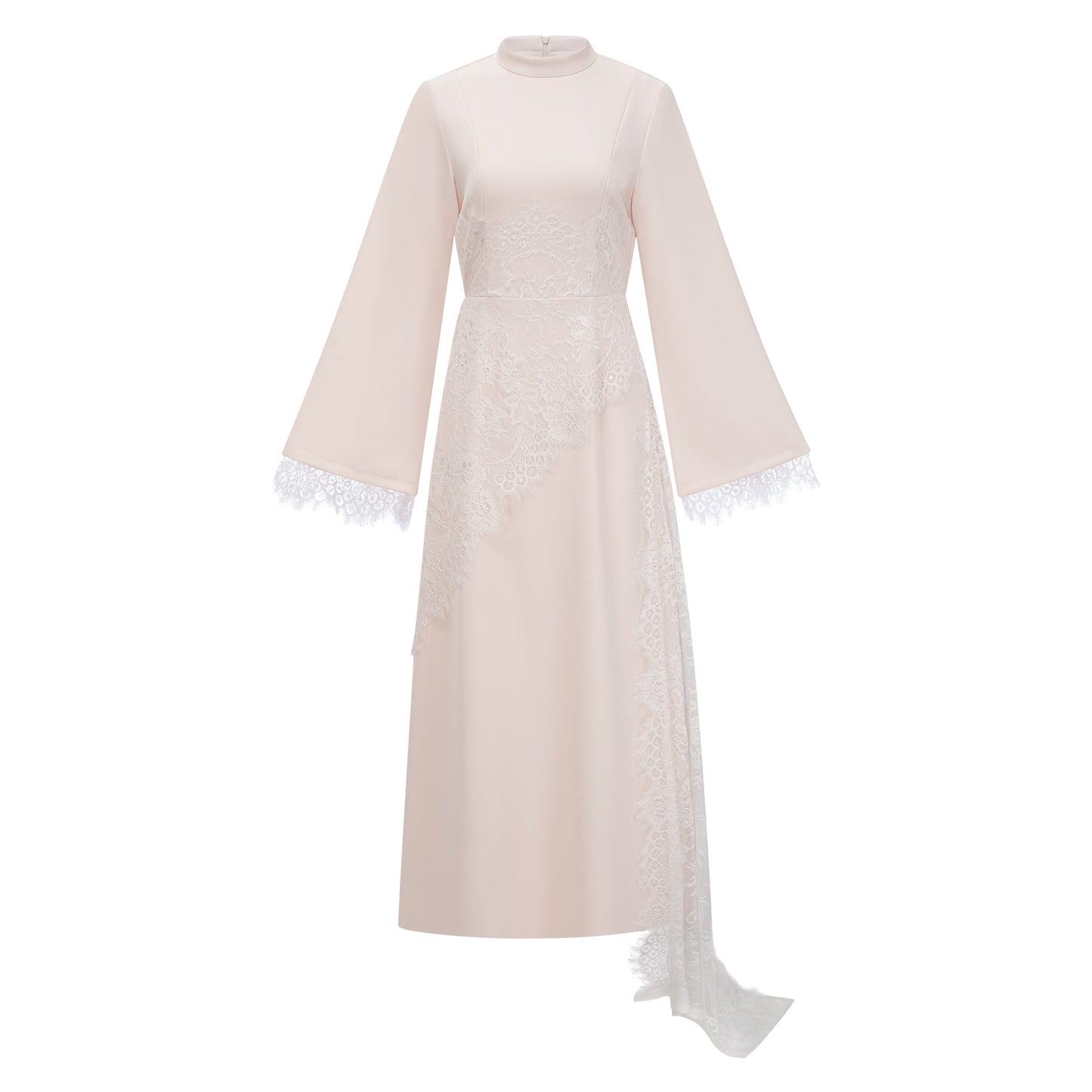 Aurora White Floral Lace Maxi Dress