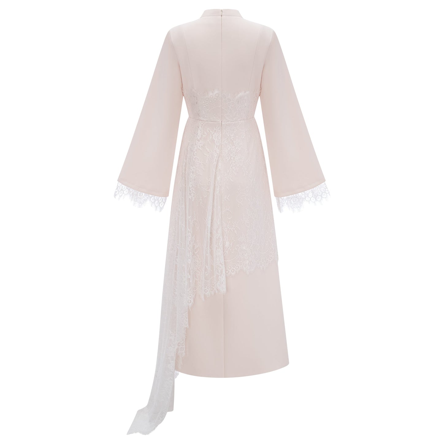 Aurora White Floral Lace Maxi Dress