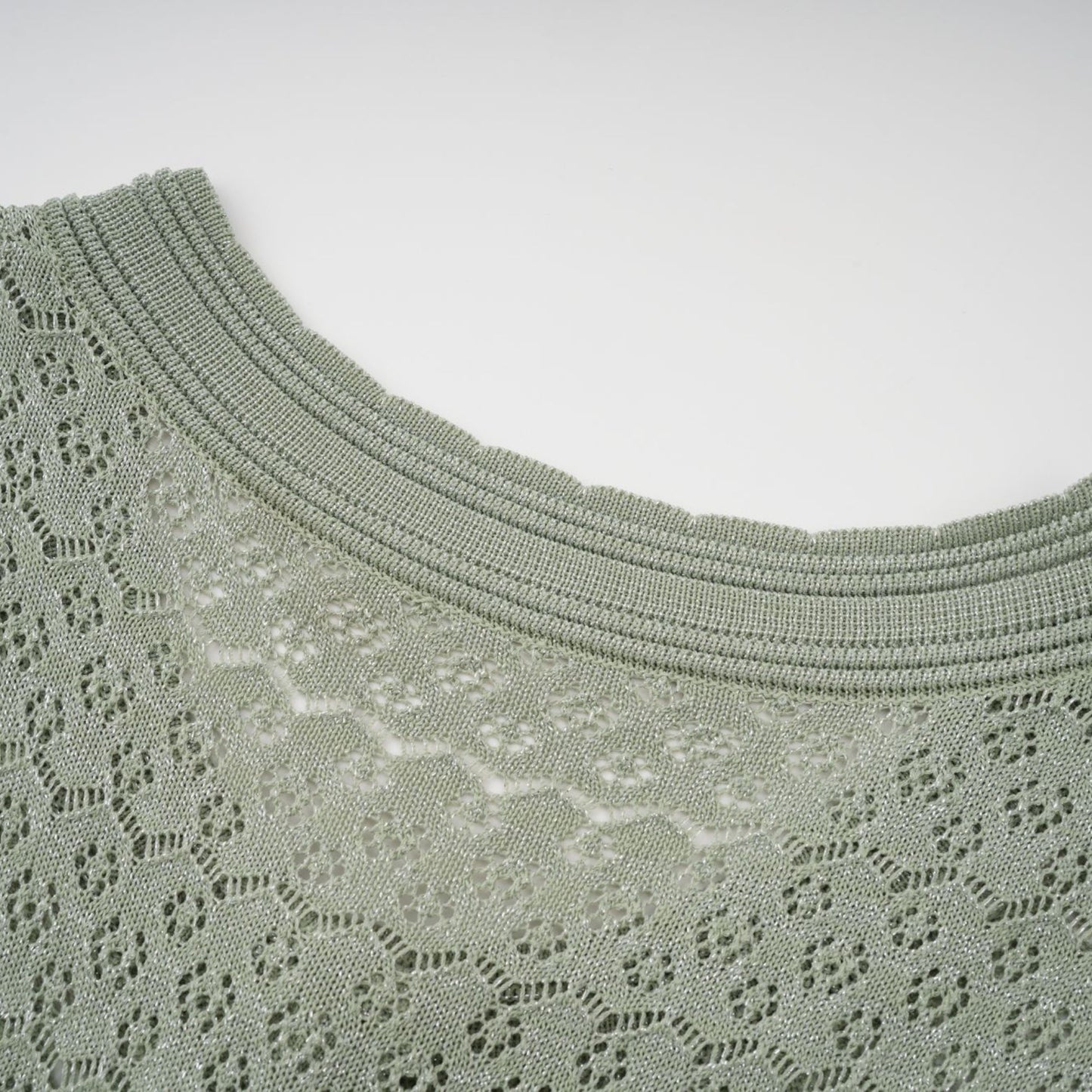 Siena Shirred Crochet-Knit Maxi Dress
