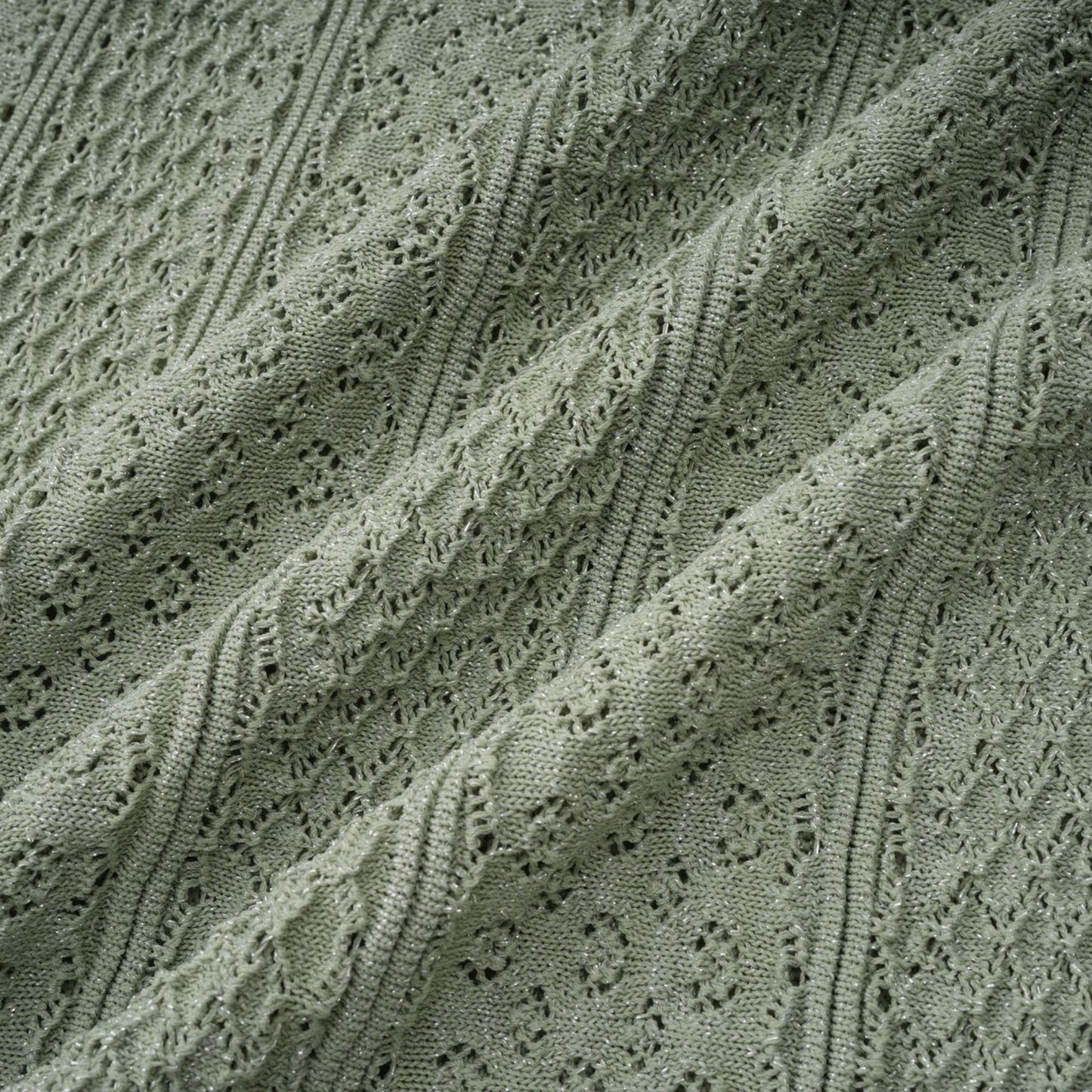 Siena Shirred Crochet-Knit Maxi Dress