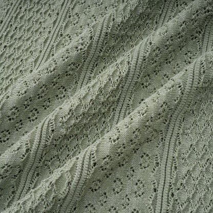 Siena Shirred Crochet-Knit Maxi Dress