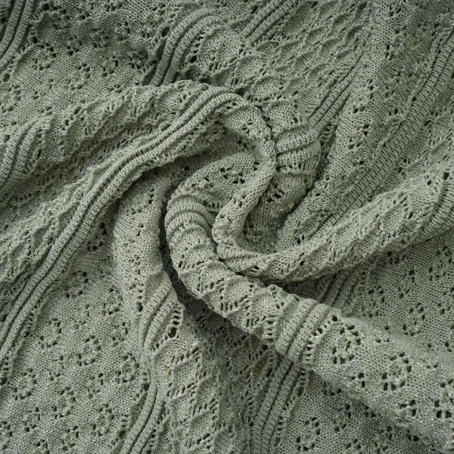 Siena Shirred Crochet-Knit Maxi Dress