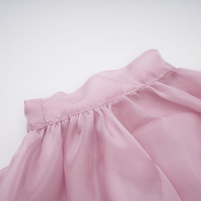 Brooklyn Pembe Parlak Kabarcık Etek Mini Elbise