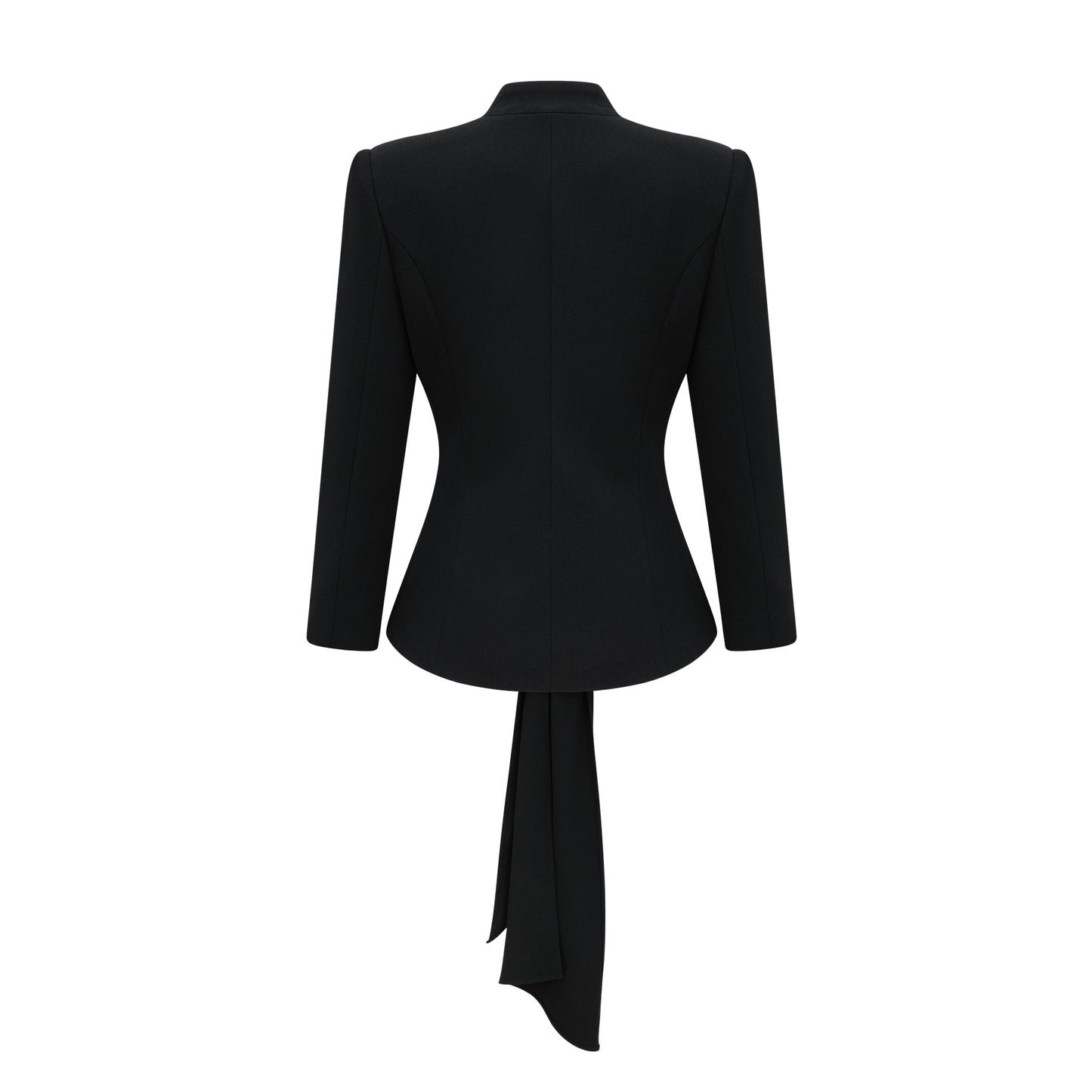 Suzanne Black Pleated Jacket & Trousers Matching Set