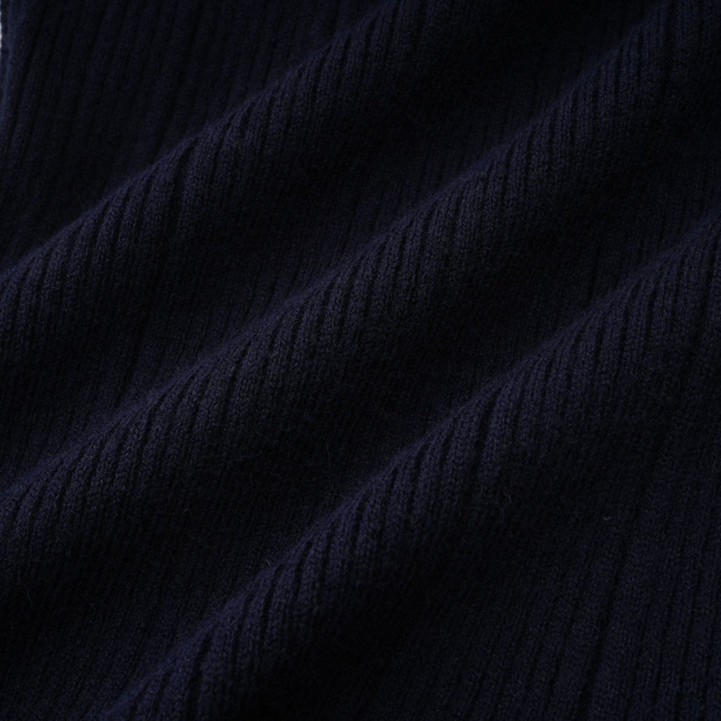 Fern Navy Blue Satin Panel Knit Midi Dress