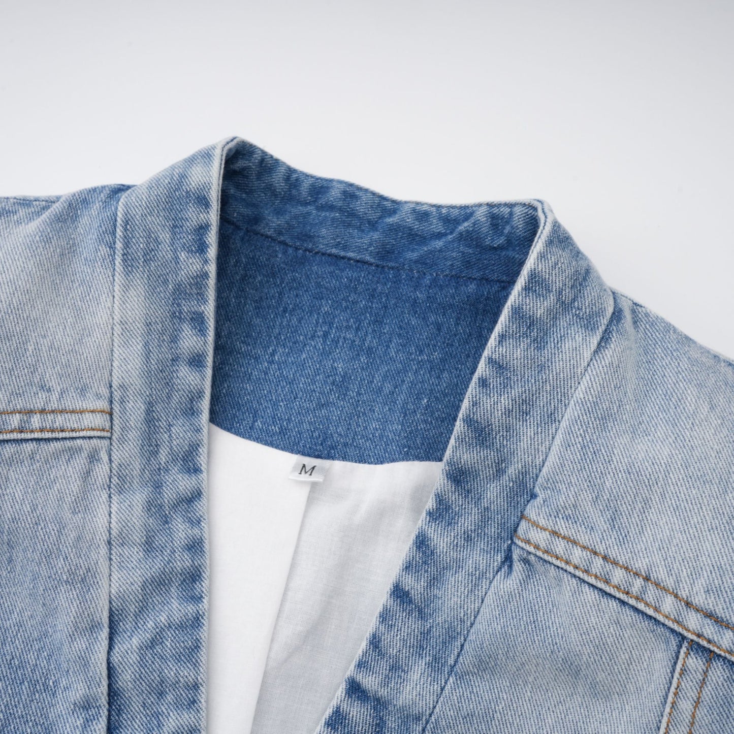 Edda Light Blue Belted Denim Jacket