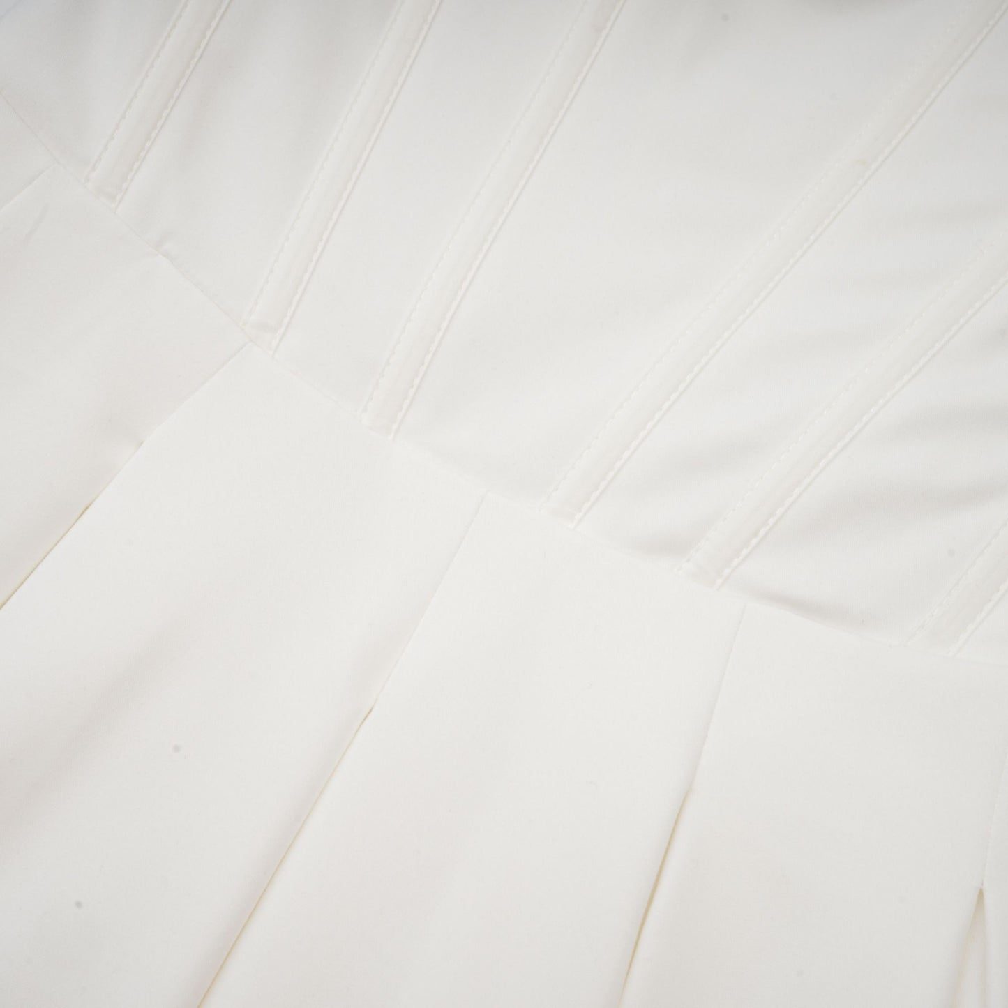 Katherine Off-Shoulder Corset Midi Dress in White