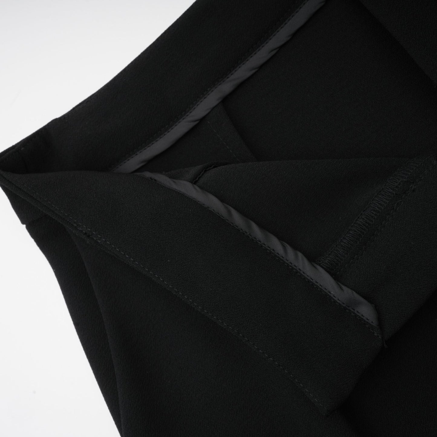 Suzanne Black Pleated Jacket & Trousers Matching Set