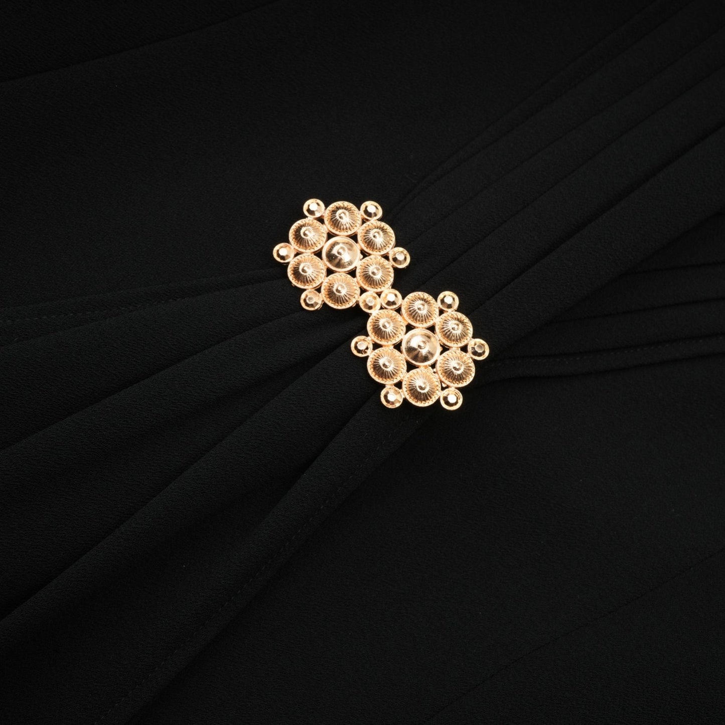 Suzanne Black Pleated Jacket & Trousers Matching Set