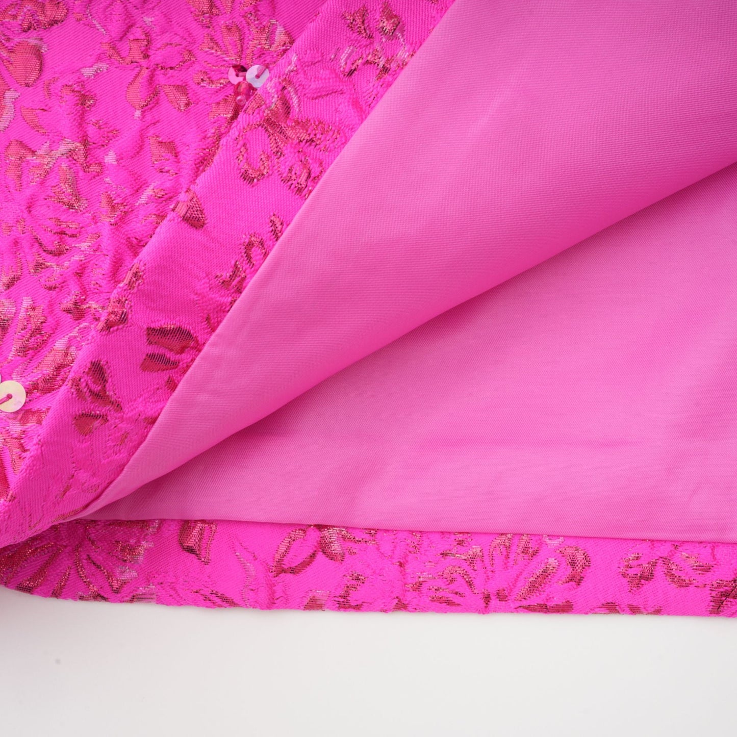 Celestia Çiçek Aplikeli Pembe Mini Elbise