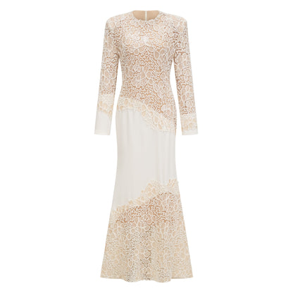Mathilde White Embroidered Maxi Dress