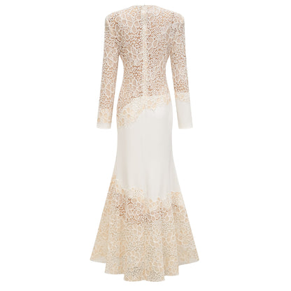 Mathilde White Embroidered Maxi Dress