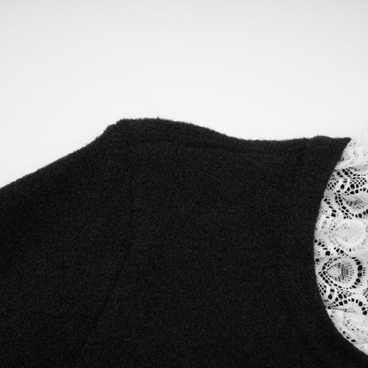 Ellinor Black Embellished Knit Top & Skirt Set