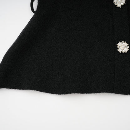 Ellinor Black Embellished Knit Top & Skirt Set