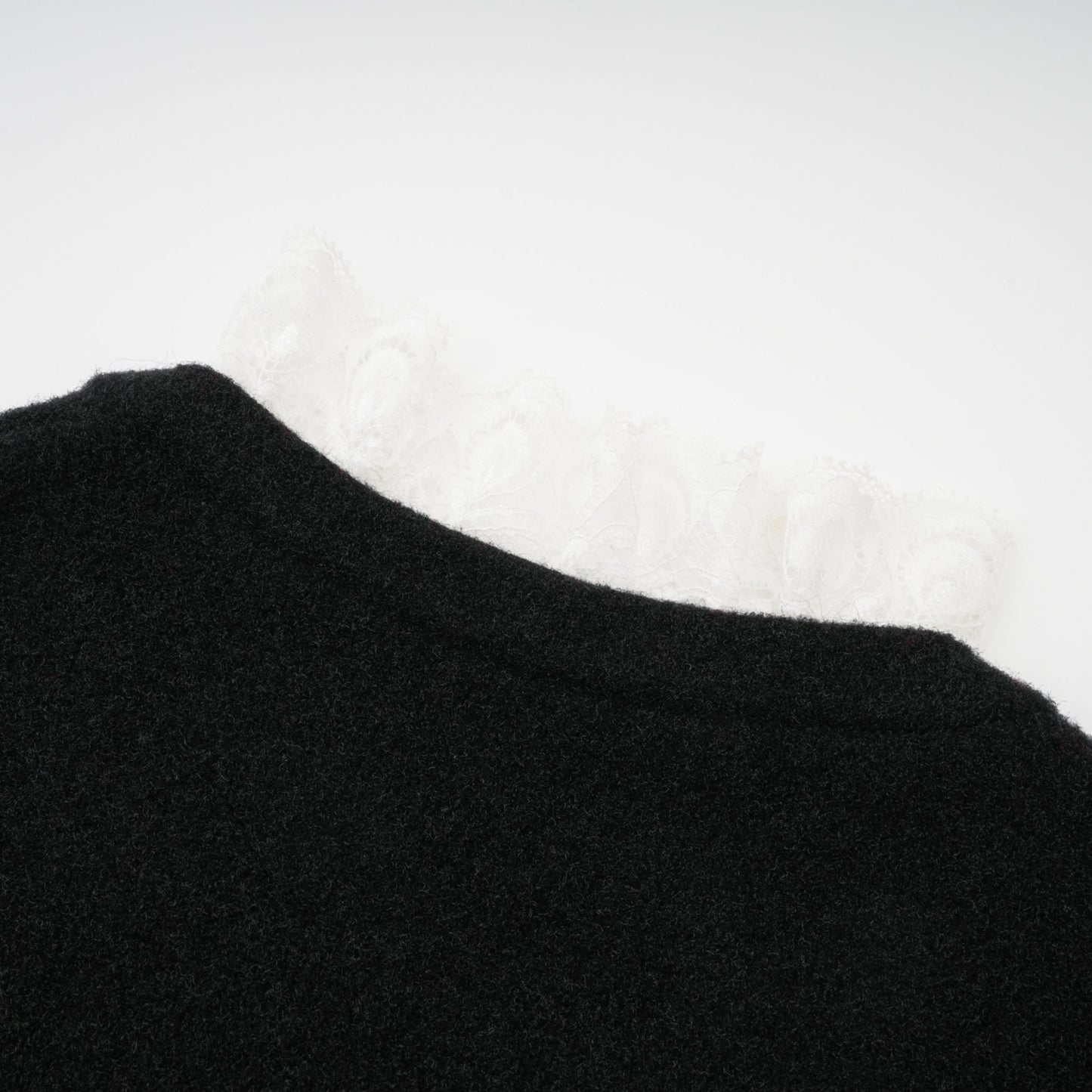 Ellinor Black Embellished Knit Top & Skirt Set
