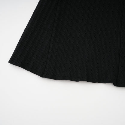 Ellinor Black Embellished Knit Top & Skirt Set