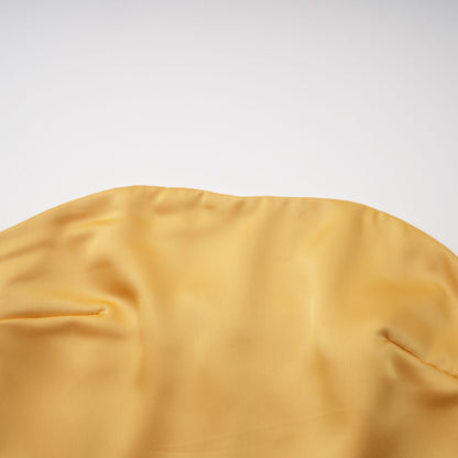 Cayetana Yellow Fringed Maxi Dress with Shawl Detail