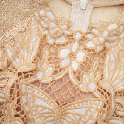 Nerissa Embroidered Pleated Midi Dress