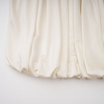 Vilhelmiina Cream White Halterneck Shirred Maxi Dress