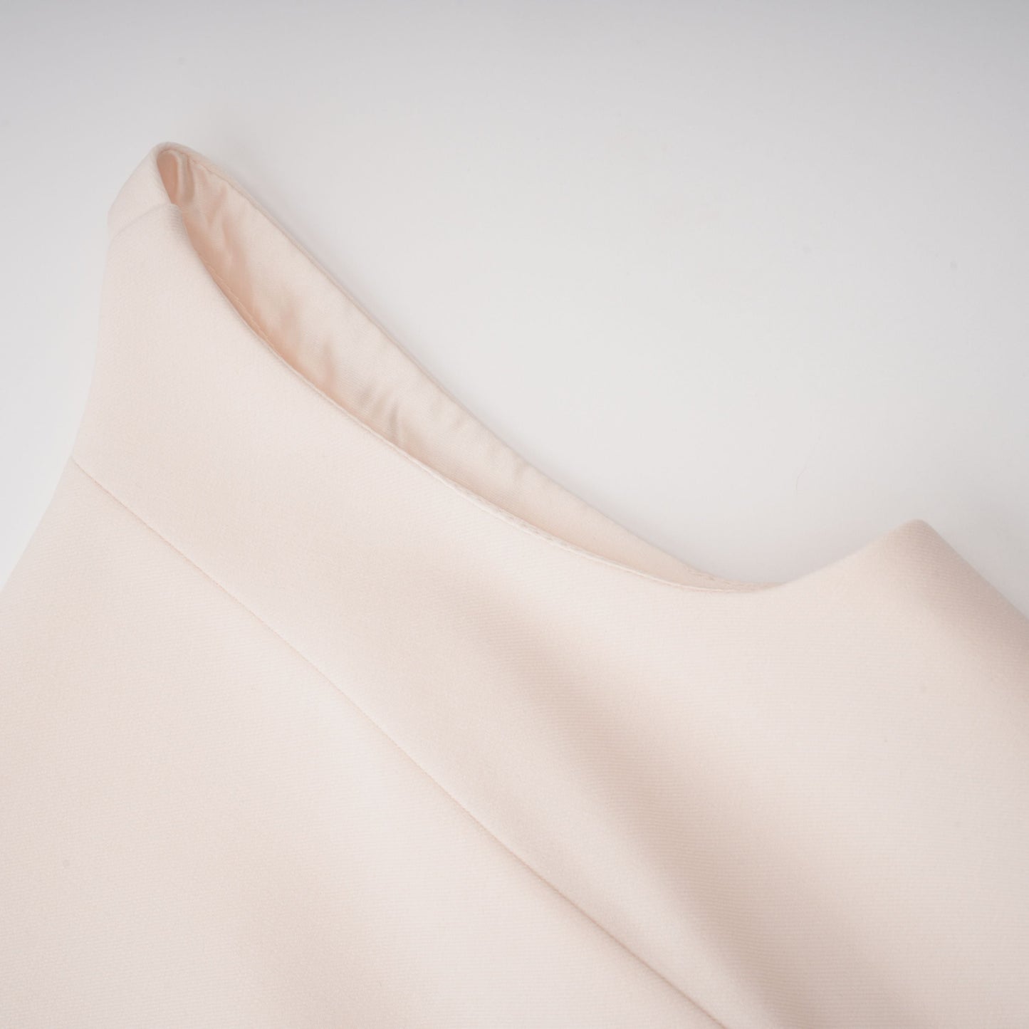 Aria White Asymmetrical Shawl & Tulle Panel Dress Set