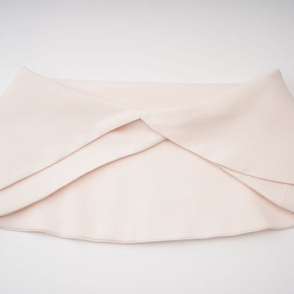 Aria White Asymmetrical Shawl & Tulle Panel Dress Set