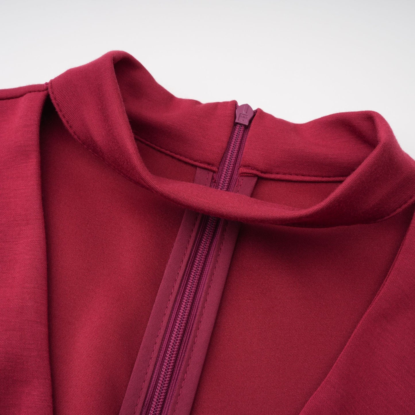 Margot Red Scarf Design Ruched Maxi Gown