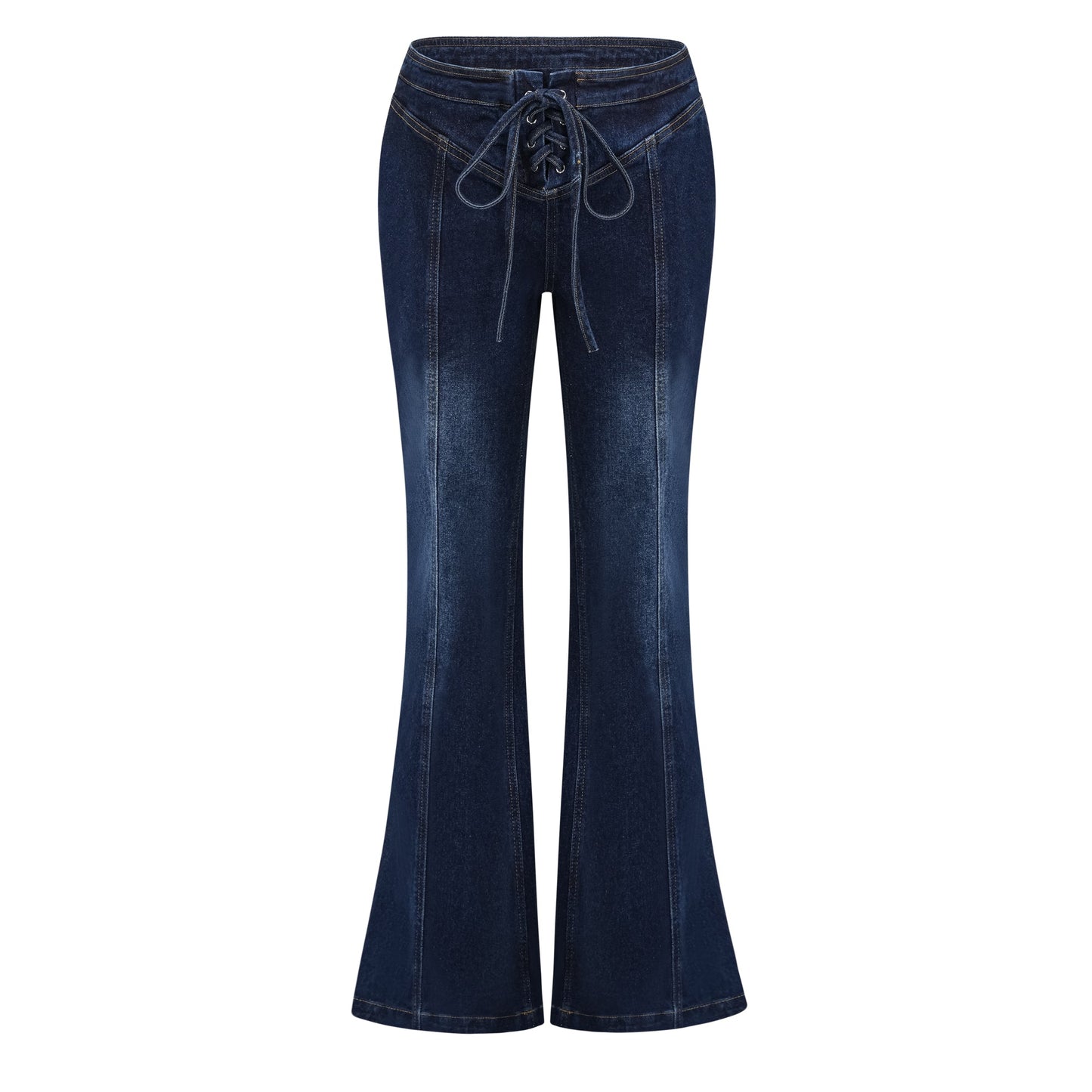 Kiona Indigo Blue Denim Lace-Up Co-ord Set