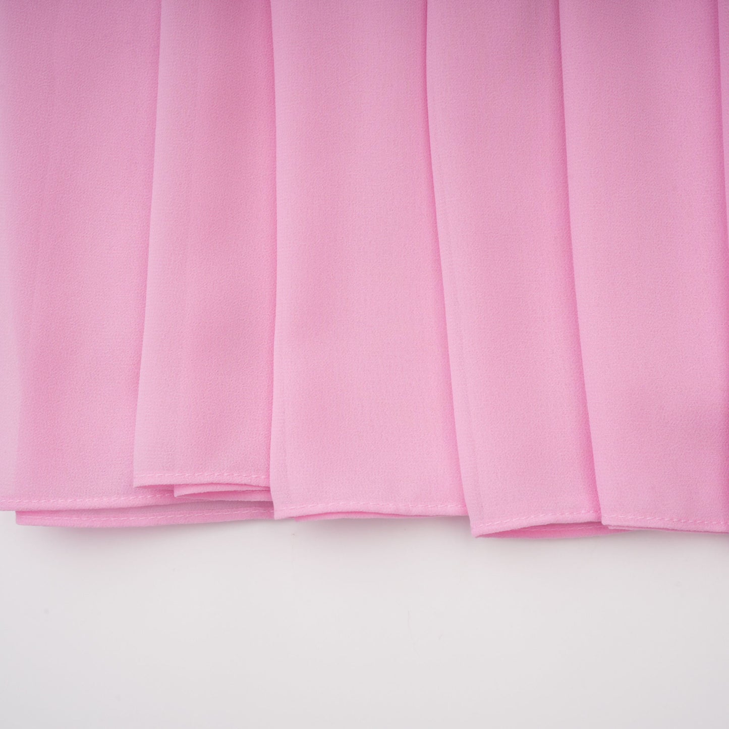 Laetitia Pink Pleated Train Ruched Maxi Dress