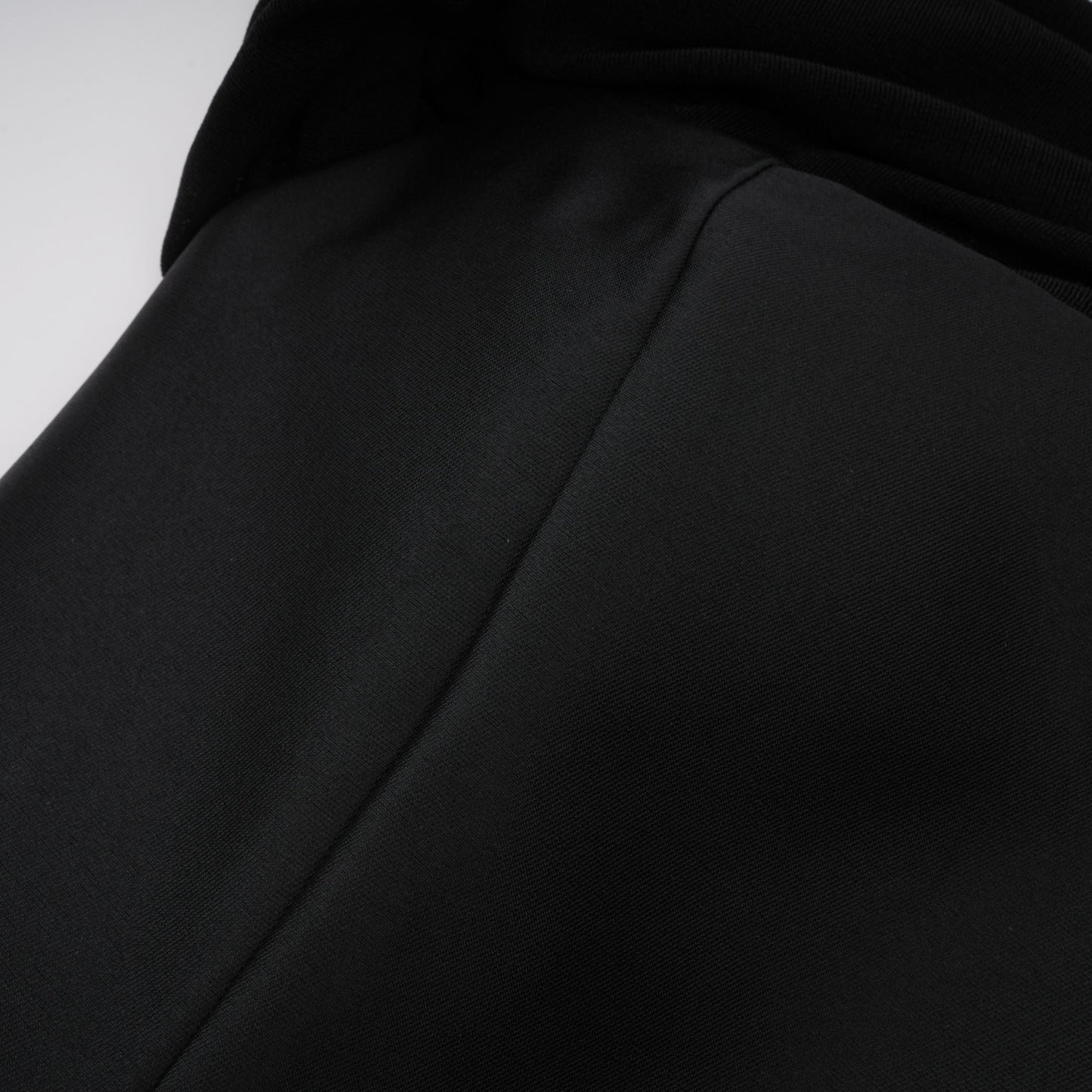 Ainara Black Off Shoulder Polished Midi Dress