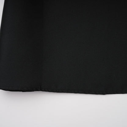 Ainara Black Off Shoulder Polished Midi Dress