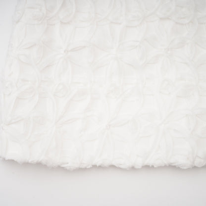 Dulcie White Floral Jacquard Shawl & Dress Set