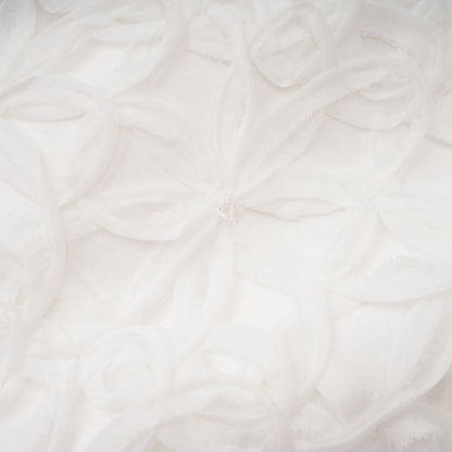 Dulcie White Floral Jacquard Shawl & Dress Set