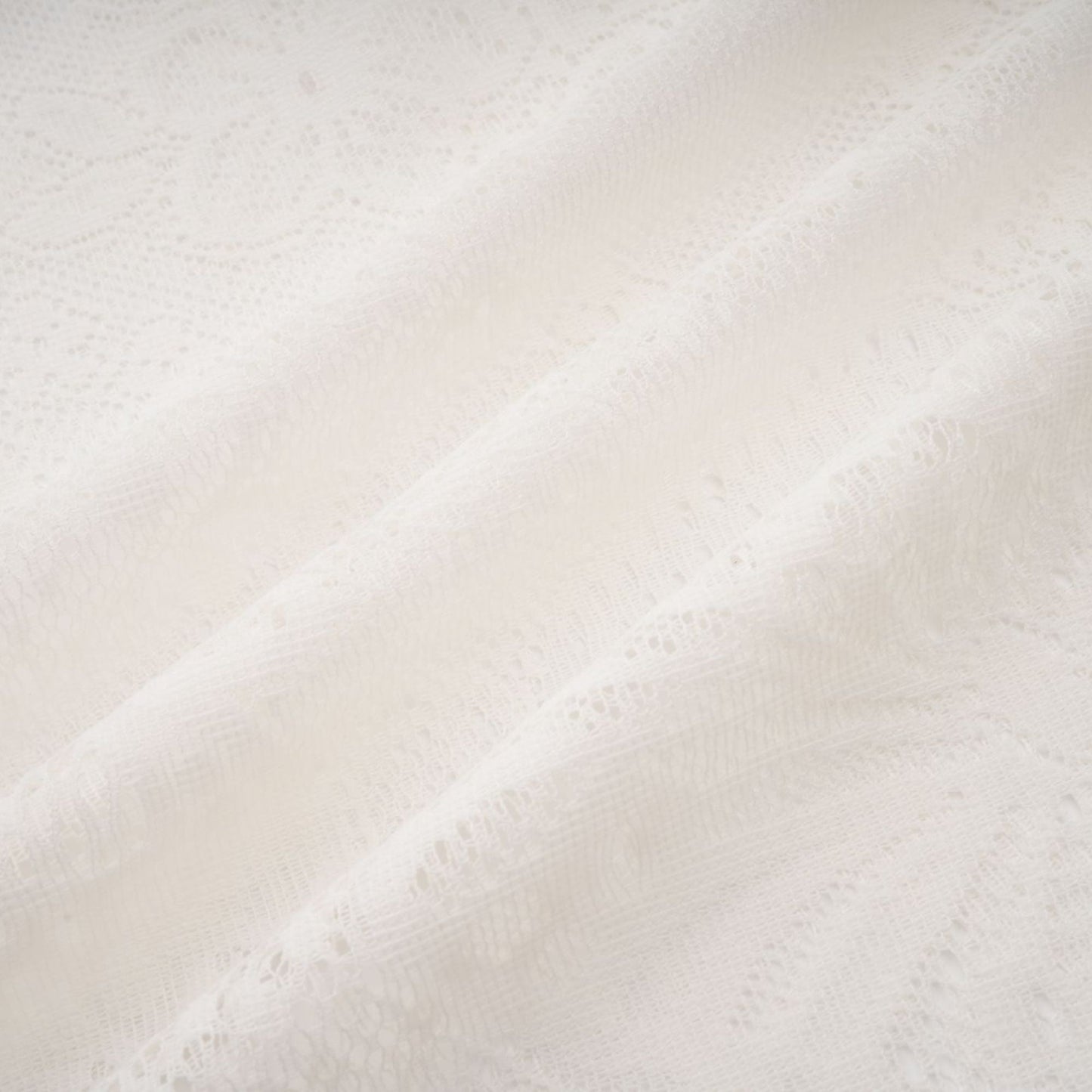 Phoebe White Jacquard Floral-lace Pleated Midi Dress