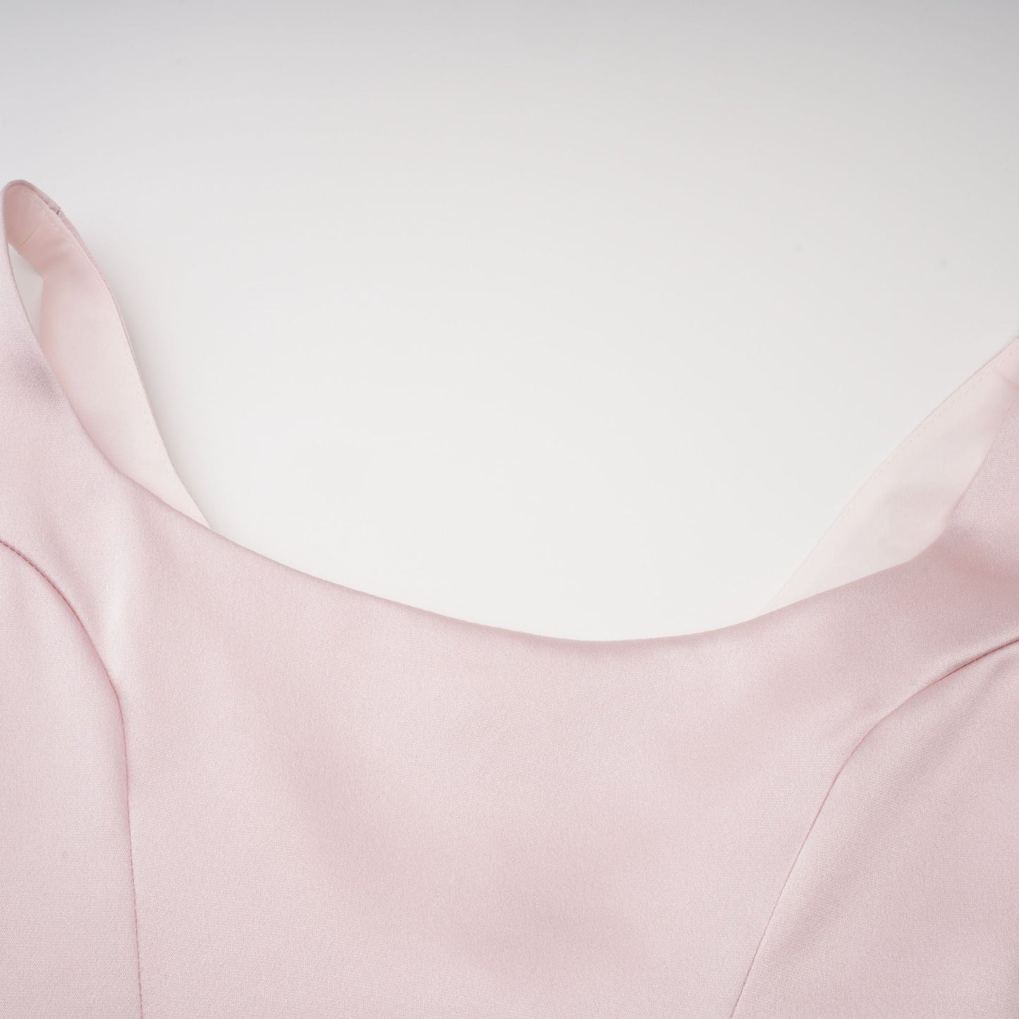 Fiona Pink Satin Square Neck Maxi Dress