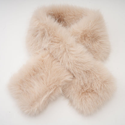 Rosella detachable-cape faux-fur coat
