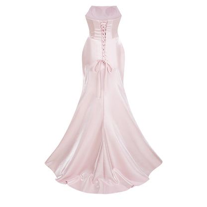 Charlotte Pink Off Shoulder Ruched Maxi Dress