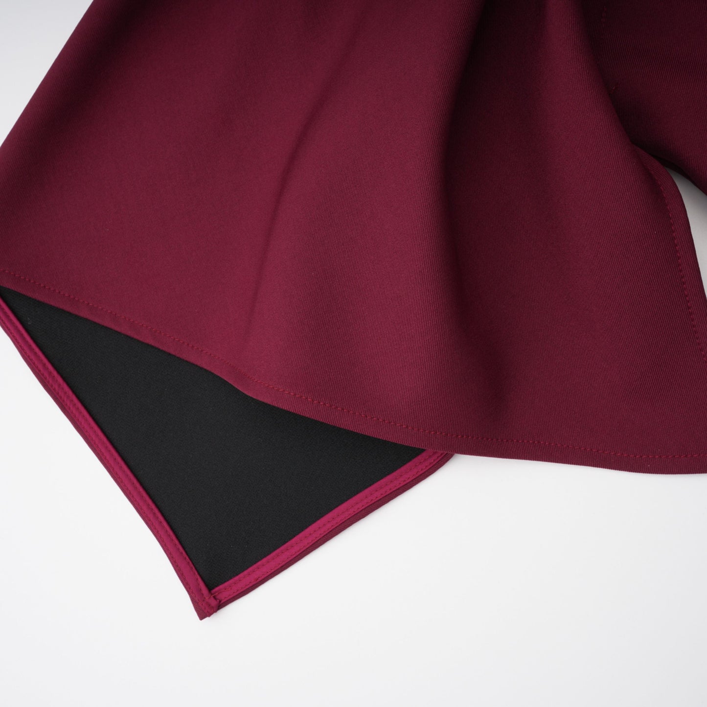 Wren Burgundy Asymmetrical Cape Maxi Dress