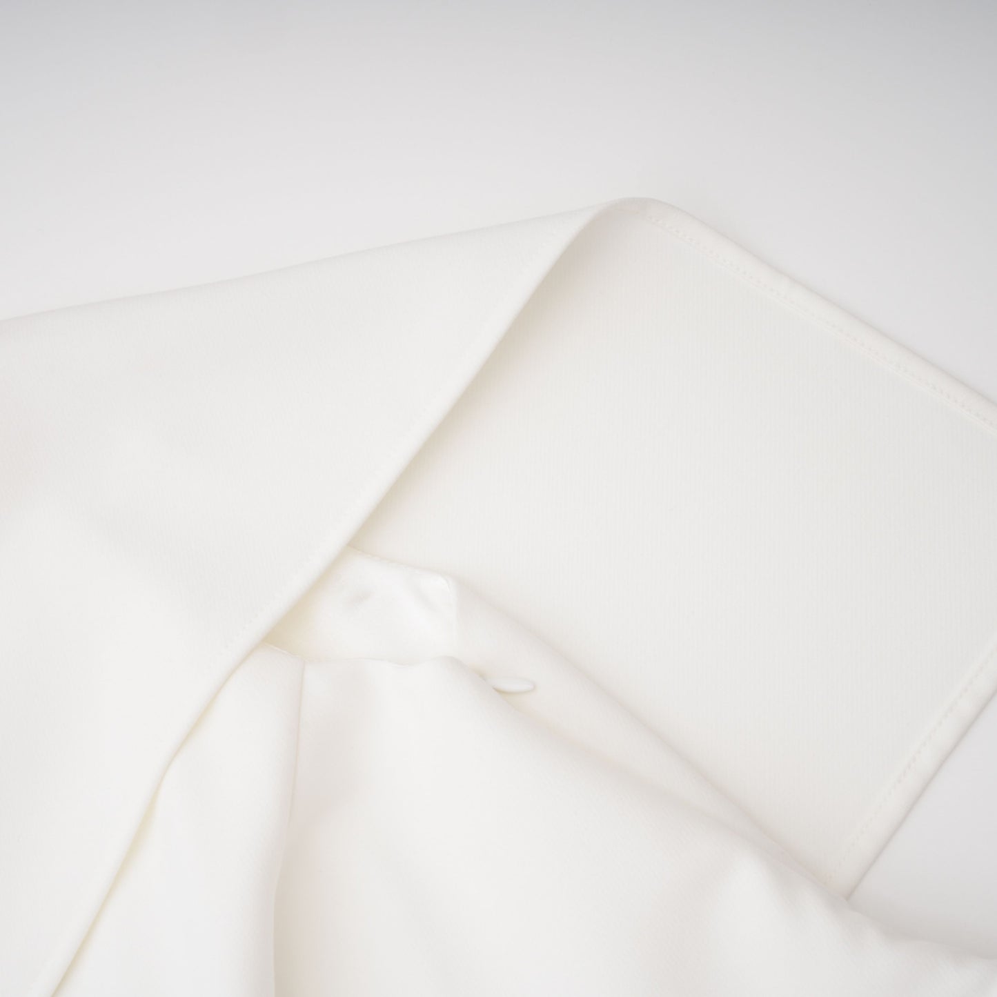 Kare White Asymmetrical Gathered Midi Dress