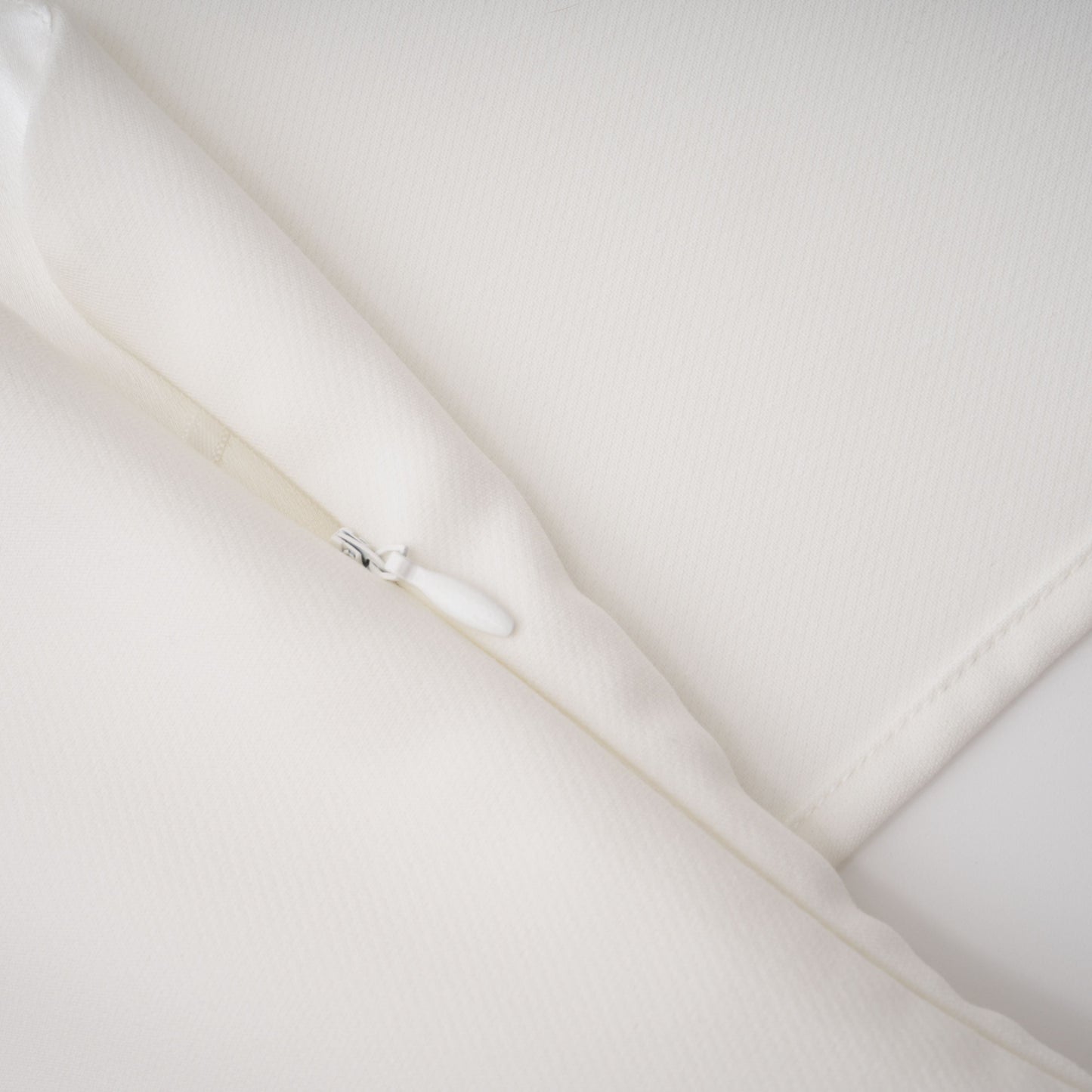 Kare White Asymmetrical Gathered Midi Dress