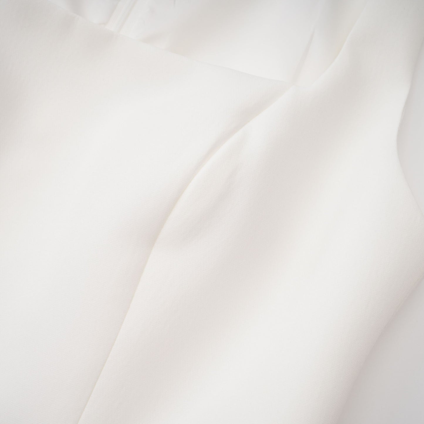 Kristveig White Cape Design Structured Mini Dress