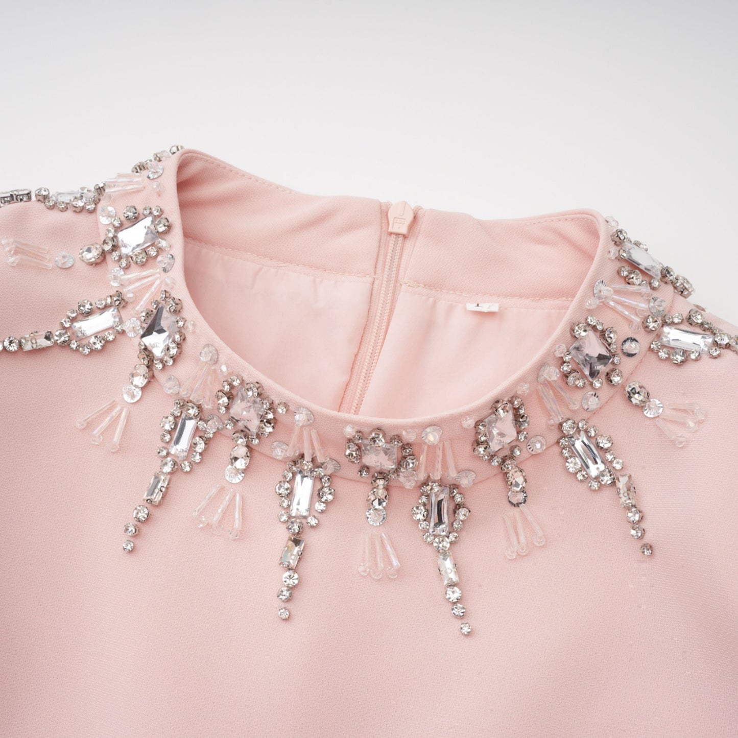 Klaudia Pink Embellished Corset Maxi Dress
