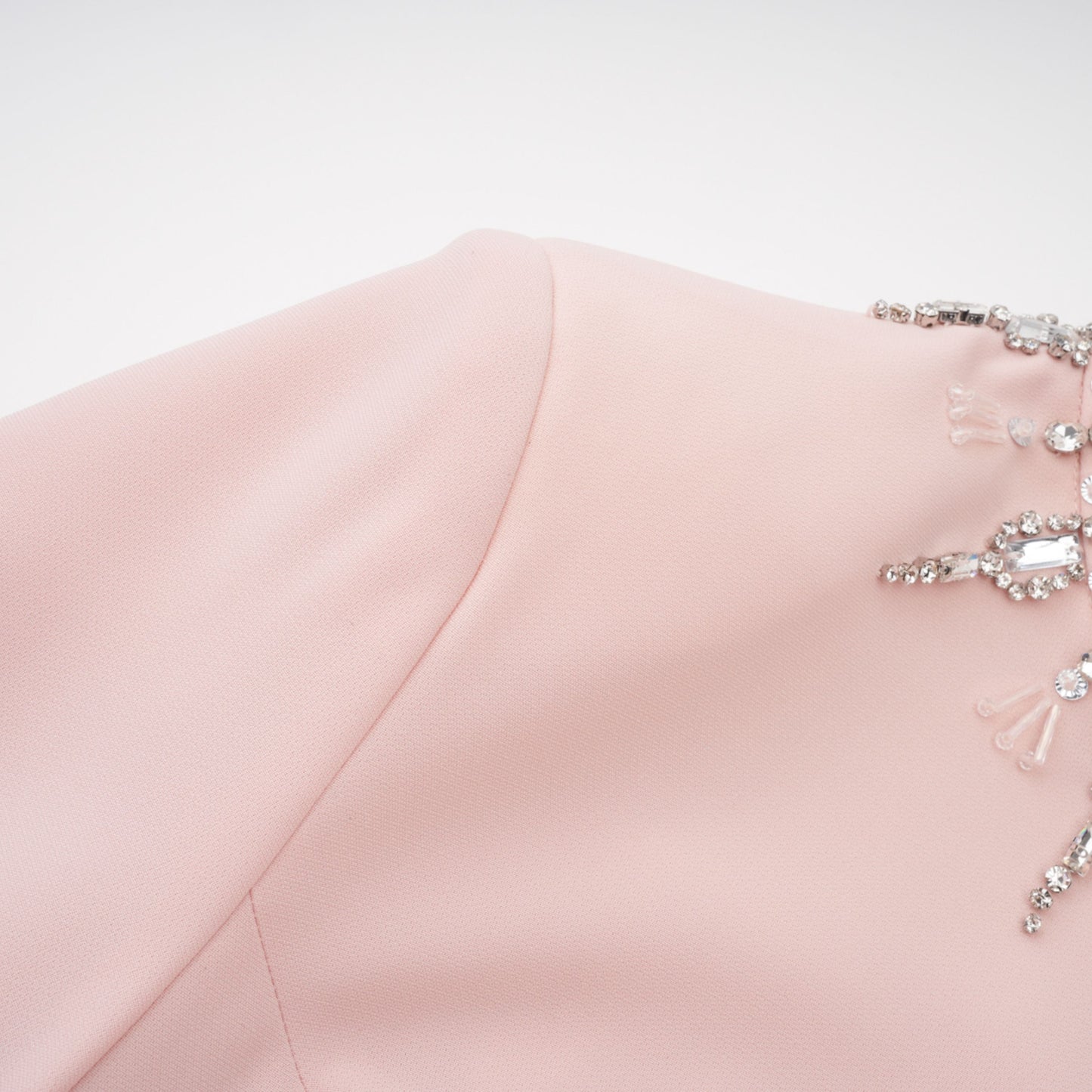 Klaudia Pink Embellished Corset Maxi Dress
