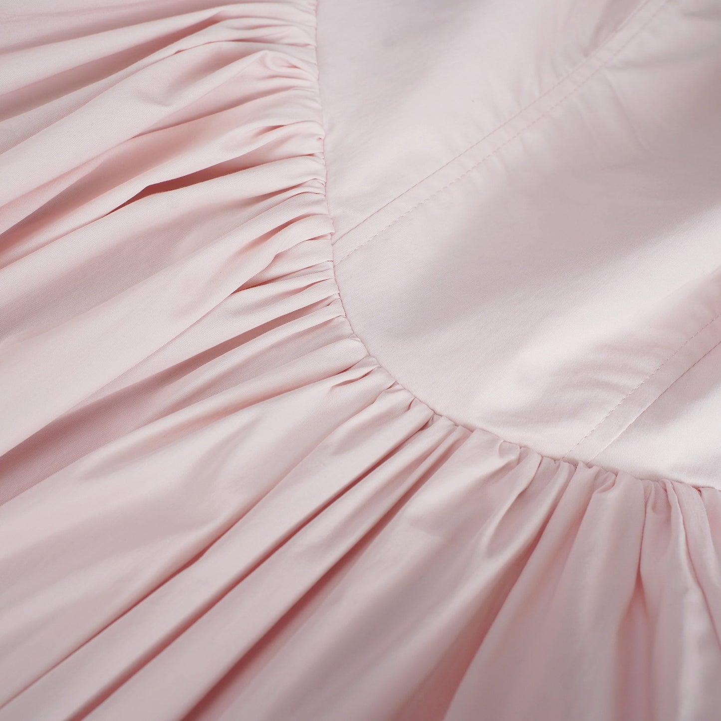 Eponine Pink Layered Flared Hem Midi Dress