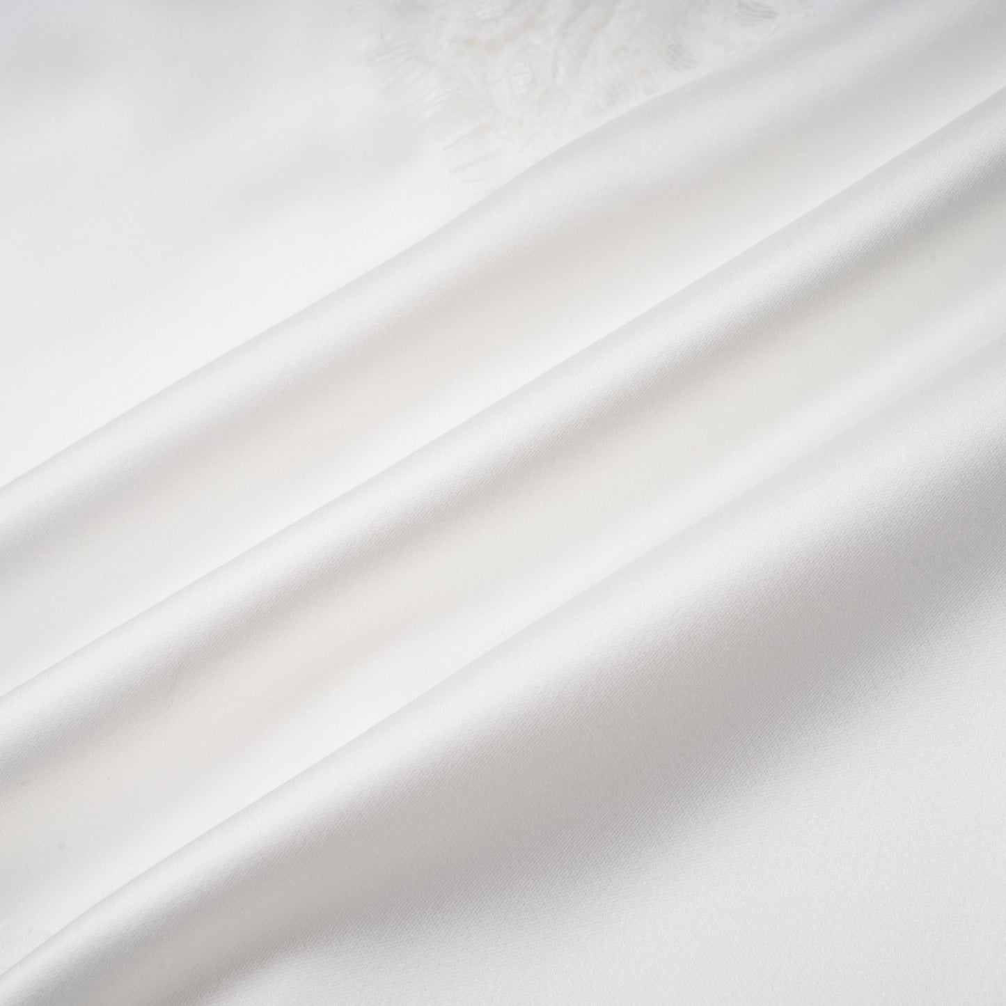 Airelle White Satin Panel Lace Maxi Dress