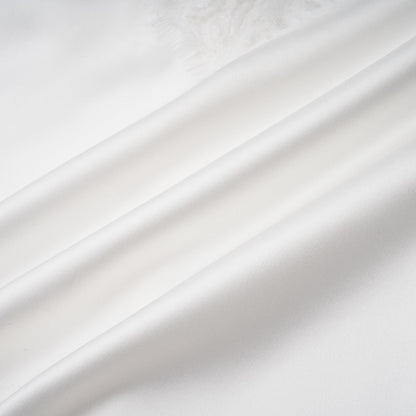 Airelle White Satin Panel Lace Maxi Dress