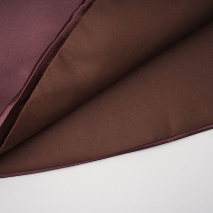 Inmaculada Brown Ruched Satin Maxi Dress (Without Gloves)