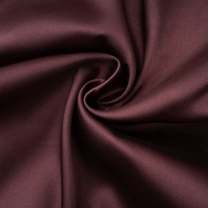 Inmaculada Brown Ruched Satin Maxi Dress (Without Gloves)