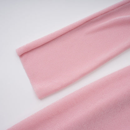 Moderne Pembe Şal Panelli Dantelli Maxi Elbise